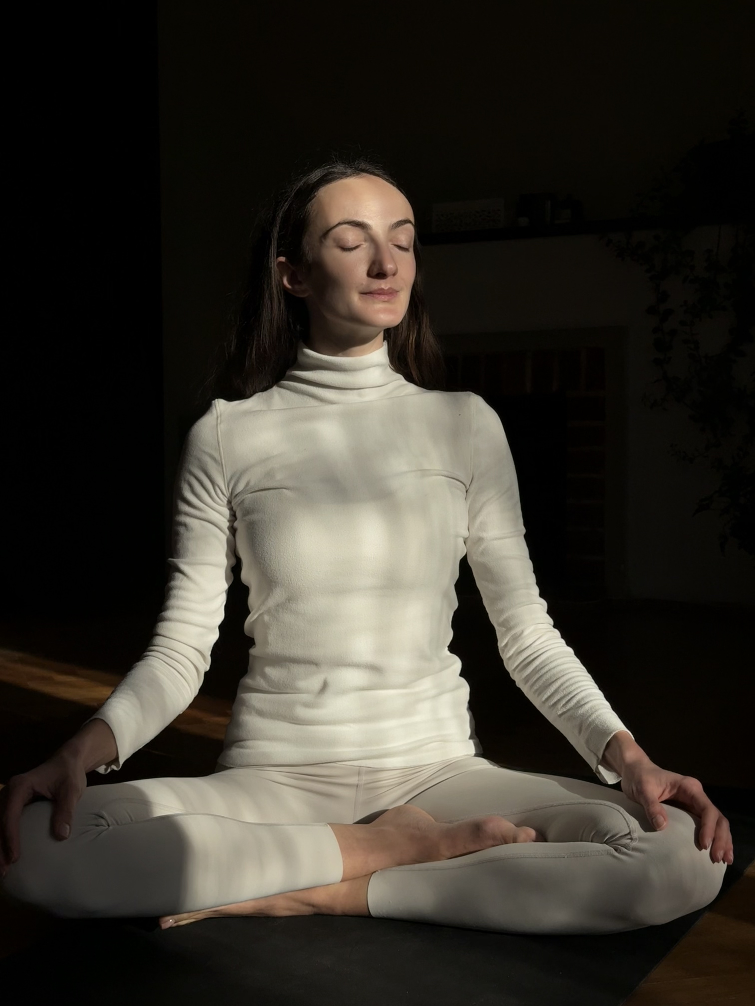 Cat - Yoga Instructor in Meditation Pose